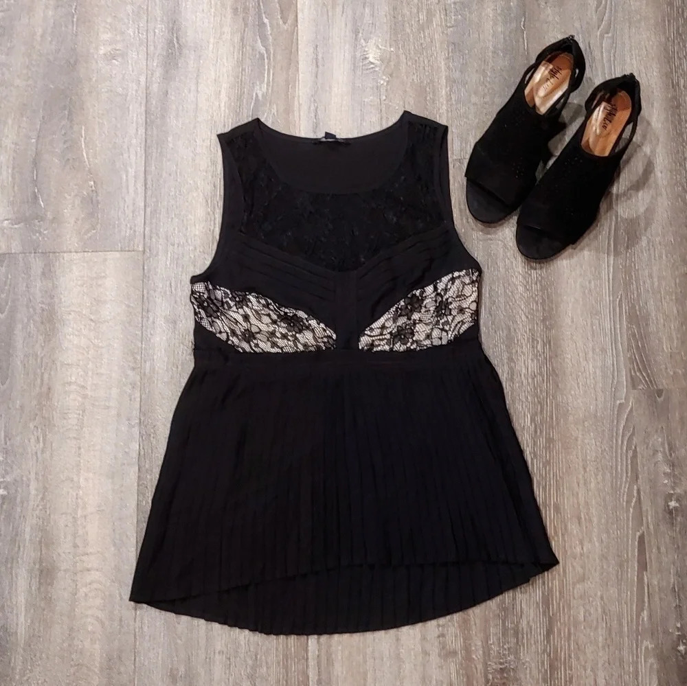 American Eagle Black Lace Dress Tank